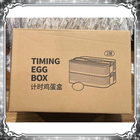 Egg Container for Refrigerator 2 Tier Holder Fridge Trays Time-Scale Organizer - Picture 2 of 7